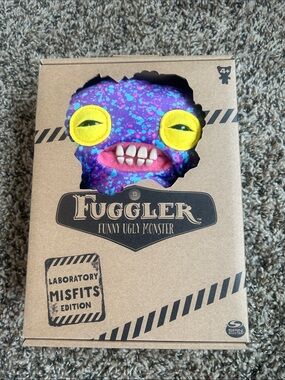 Fuggler Funny Ugly Monster Plush - Purple with Yellow Eyes